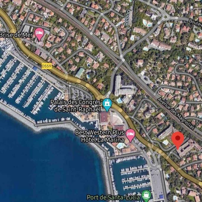 Chaleureux Appartement Face Au Port Sta Lucia, Tout A Pieds, Wifi Saint-Raphaël Dış mekan fotoğraf